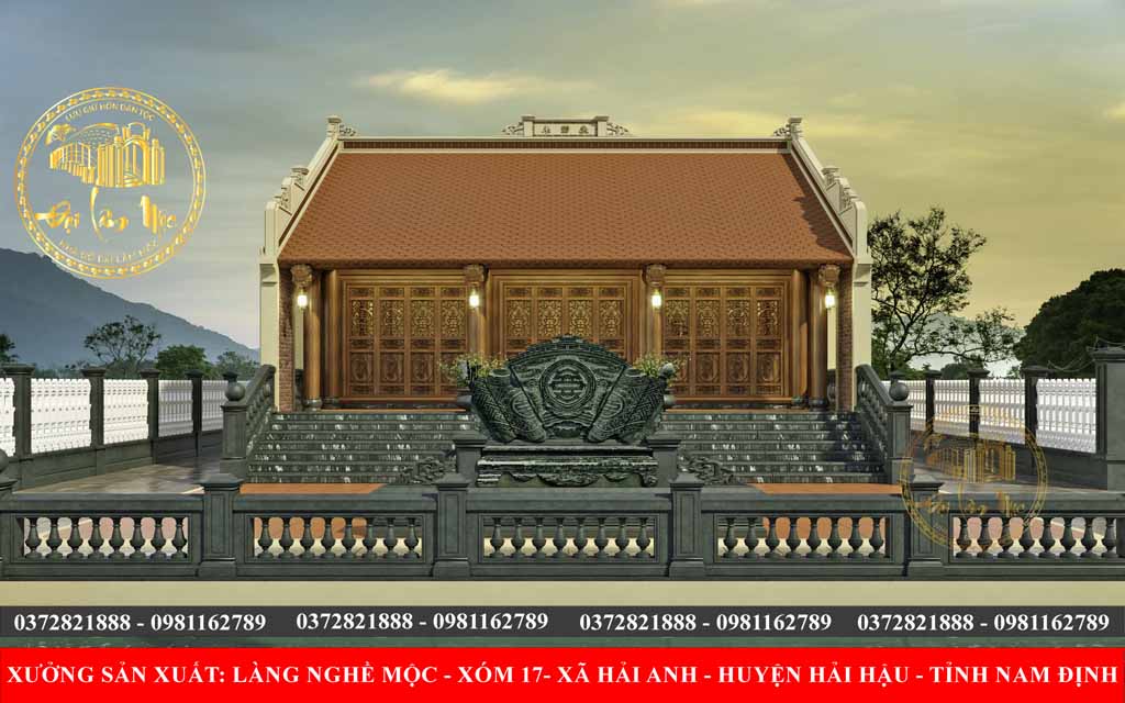 Nhà Gỗ 3 Gian 9 Bậc Hiên – Vẻ Đẹp Truyền Thống Sang Trọng và Đẳng Cấp Nhà Gỗ 3 Gian 9 Bậc Hiên – Vẻ Đẹp Truyền Thống Sang Trọng và Đẳng Cấp