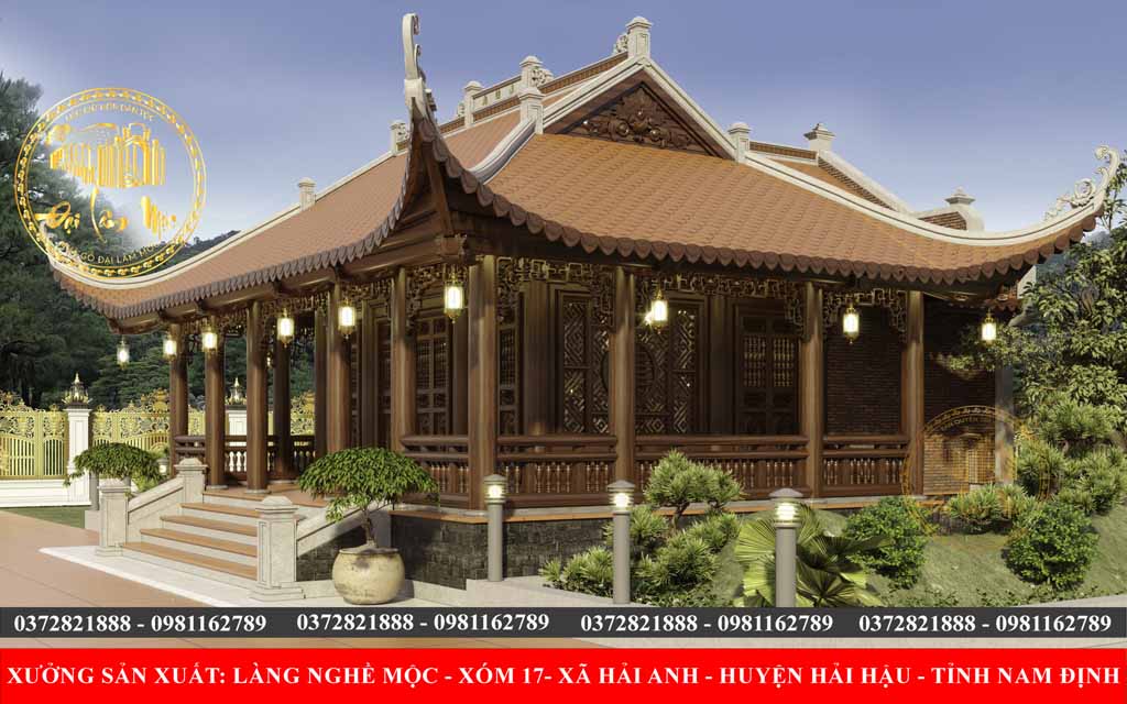 Nhà Gỗ 3 Gian Chữ Đinh Mái Đao Hiên Chạy 3 Mặt: Đẳng Cấp Kiến Trúc Cổ Truyền Nhà Gỗ 3 Gian Chữ Đinh Mái Đao Hiên Chạy 3 Mặt: Đẳng Cấp Kiến Trúc Cổ Truyền