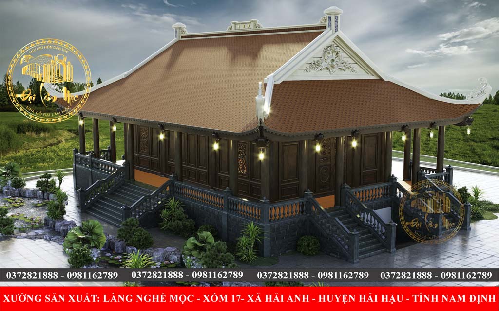 Nhà Gỗ 3 Gian Mái Đao Hiên Chạy Xung Quanh – Vẻ Đẹp Truyền Thống Vượt Thời Gian Nhà Gỗ 3 Gian Mái Đao Hiên Chạy Xung Quanh – Vẻ Đẹp Truyền Thống Vượt Thời Gian