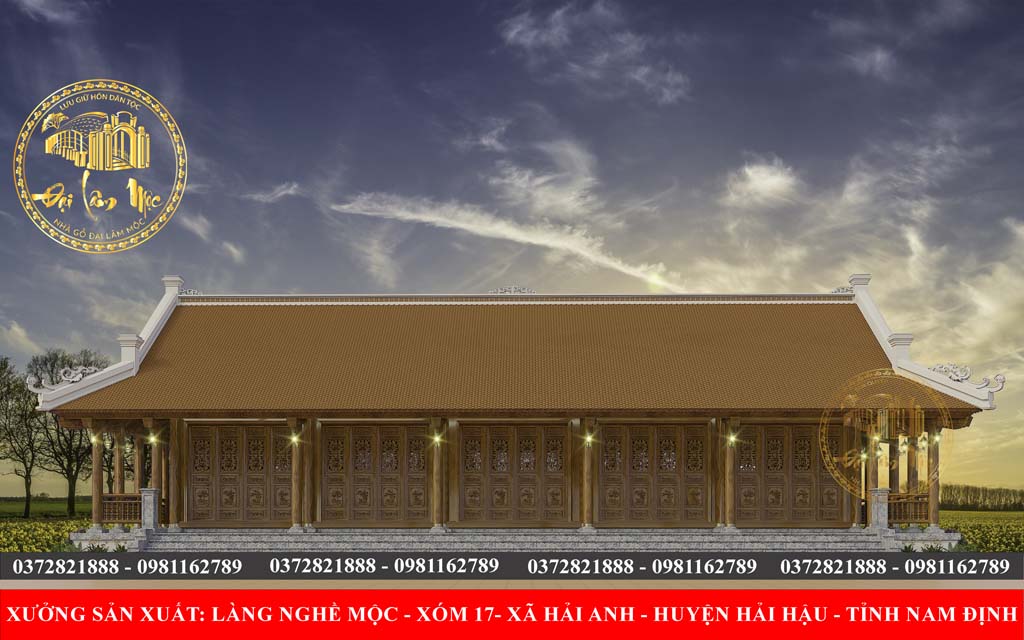 Nhà Gỗ 5 Gian 4 Mái Thẳng – Tác Phẩm Nghệ Thuật Kiến Trúc Cổ Truyền Việt Nhà Gỗ 5 Gian 4 Mái Thẳng – Tác Phẩm Nghệ Thuật Kiến Trúc Cổ Truyền Việt