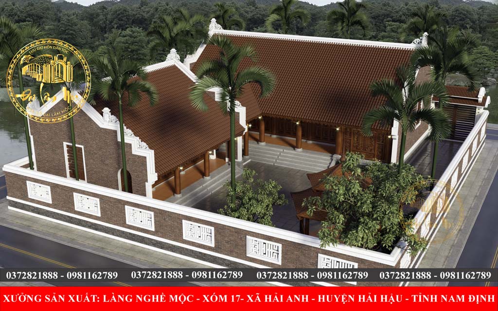 Thiết Kế Khuôn Viên Nhà Gỗ Truyền Thống Chữ L – Không Gian Sống Gắn Kết Văn Hóa & Phong Thủy Thiết Kế Khuôn Viên Nhà Gỗ Truyền Thống Chữ L – Không Gian Sống Gắn Kết Văn Hóa & Phong Thủy