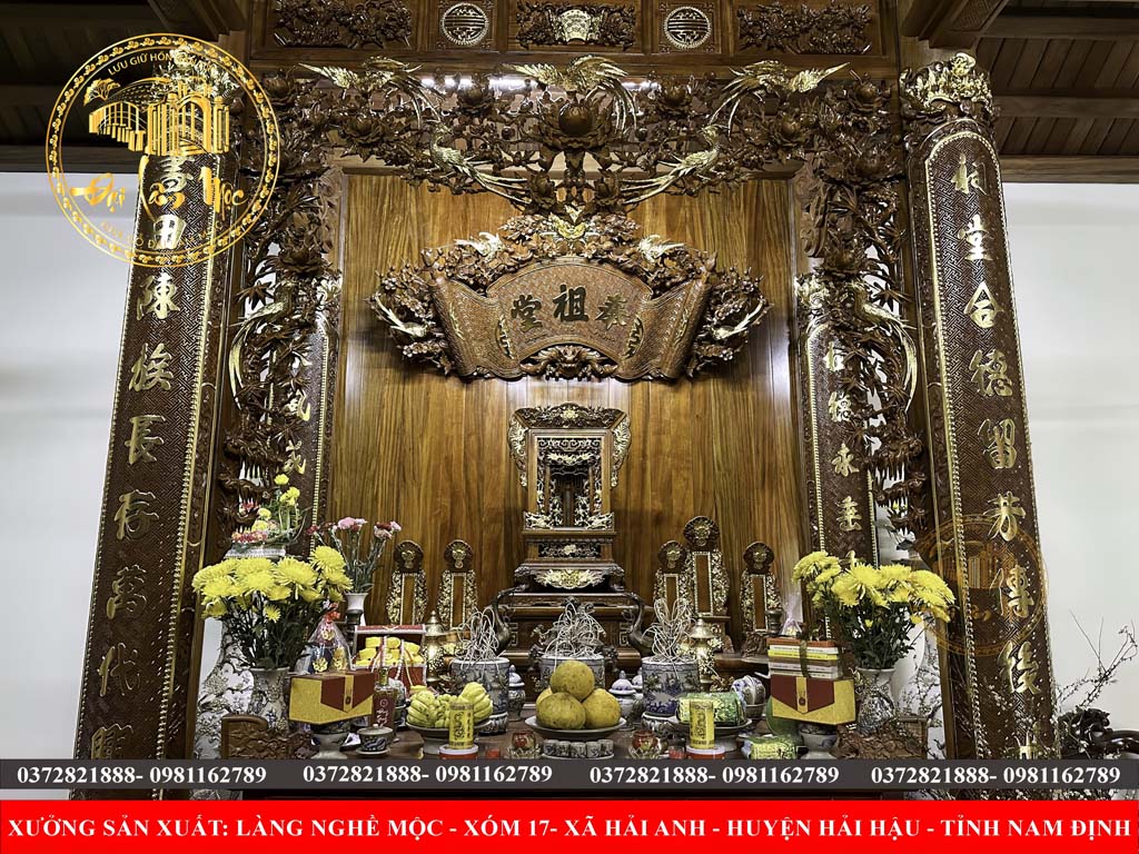 Đồ Thờ Trong Nhà Gỗ Cổ Truyền – Hồn Việt Trong Từng Nét Chạm Đồ Thờ Trong Nhà Gỗ Cổ Truyền – Hồn Việt Trong Từng Nét Chạm