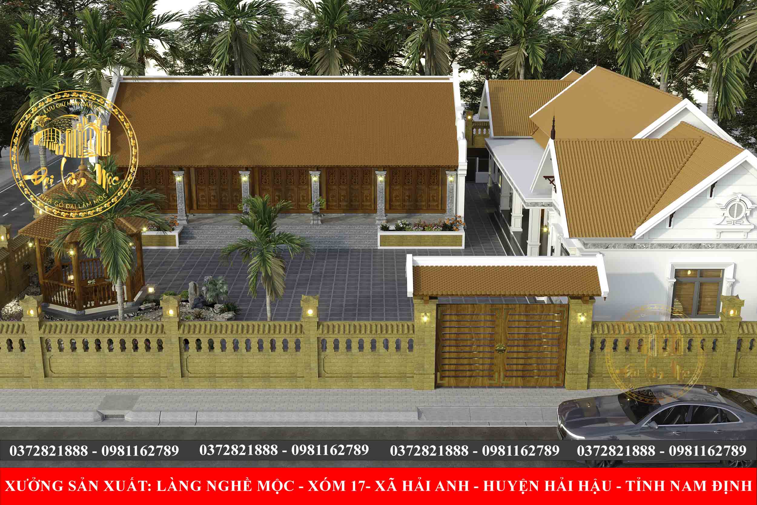 KHUÔN VIÊN NHÀ GỖ 5 GIAN TẠI THÁI BÌNH | NHÀ GỖ ĐẠI LÂM MỘC KHUÔN VIÊN NHÀ GỖ 5 GIAN TẠI THÁI BÌNH | NHÀ GỖ ĐẠI LÂM MỘC