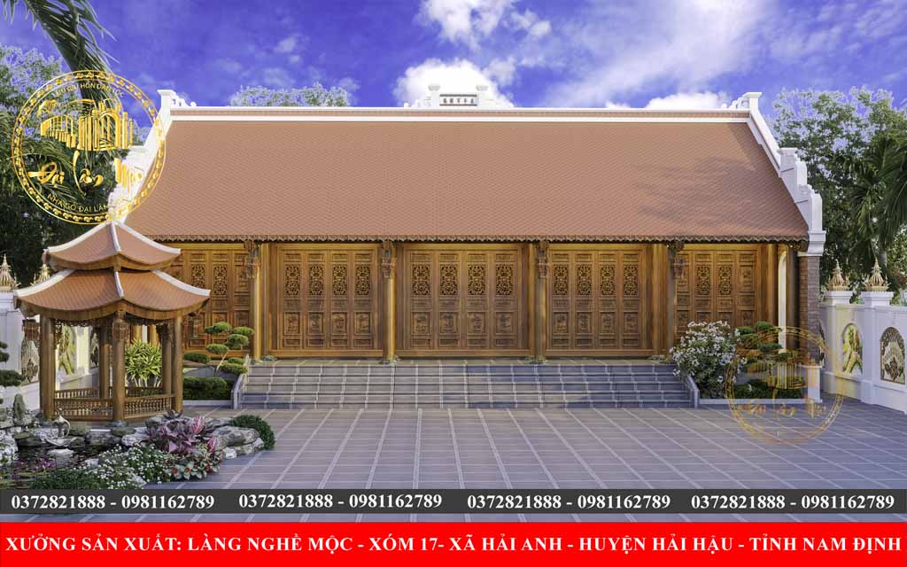 Nhà Gỗ 5 Gian 2 Mái Truyền Thống – Vẻ Đẹp Trường Tồn Cùng Thời Gian Nhà Gỗ 5 Gian 2 Mái Truyền Thống – Vẻ Đẹp Trường Tồn Cùng Thời Gian