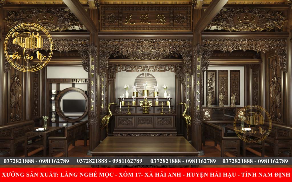 Bài trí nội thất nhà gỗ Bài trí nội thất nhà gỗ