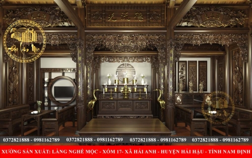 Bài trí nội thất nhà gỗ